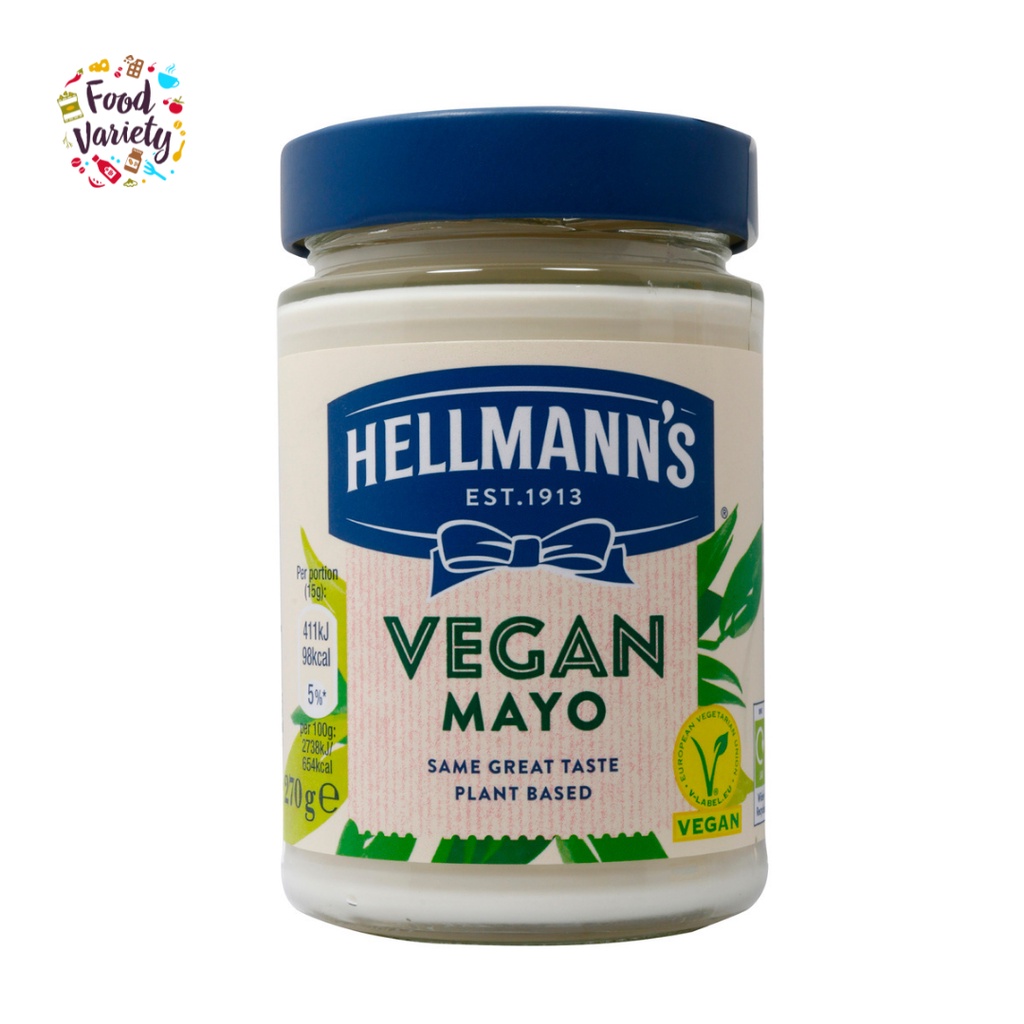 [Best Before 31-Jan-25] Hellmann's Vegan Mayonnaise 270g เฮลแมนส์ มายองเนสมังสวิรัติ 270กรัม