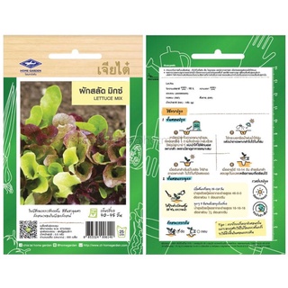 เมล็ดพันธุ์ ผักสลัด มิกซ์ (lettuce) เจียไต๋ ตราเครื่องบิน บรรจุประมาณ 500 เมล็ด