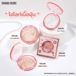 HF8101ไฮไลท์ บลูมมิ้ง อิลูมิเนตติ้ง ไฮไลท์มี4เฉดสีSivanna Blooming Illuminating