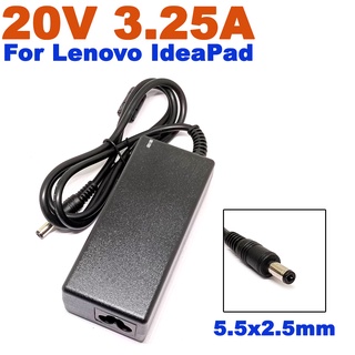 20V 3.25A 5.5x2.5mm 65W Laptop AC Power Adapter Charger For Lenovo IdeaPad G570 G550 G430 G450 G455 G460 G460A G475 G555