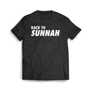 เสื้อผ้าผชเสื้อเชิ้ต พิมพ์ลาย Back To Sunnah MgS-5XL