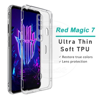 Nubia Redmagic 7 Redmagic7 Pro 5G เคสโทรศัพท์ TPU นิ่ม แบบใส บางพิเศษ