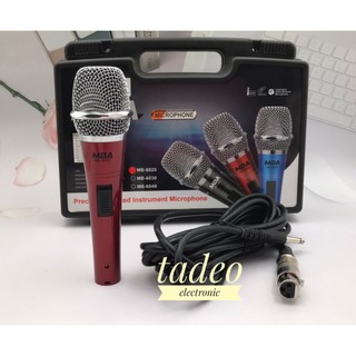 ไมค์สาย MBA ไมค์คาราโอเกะ ไมค์โครโฟน ไมค์ถือ ไมค์ร้องเพลง Microphone สายยาว 5 เมตร MB-6820 พร้อมกระเป๋าใส่