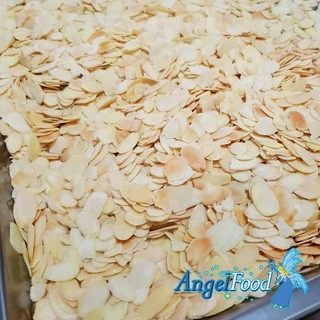 อัลมอนด์สไลด์อบธรรมชาติ Roasted Almonds Sliced Unsalted [ขนาด 500 กรัม] พร้อมรับประทาน หอม กรอบ อร่อย อบสดใหม่ สะอาด