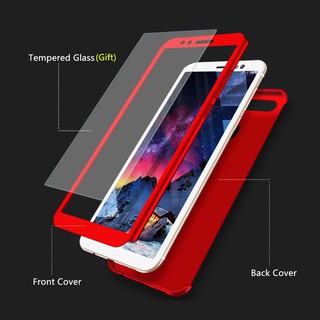 Huawei Y9 2019 Y5 2017 GR5 2017 Case 360 Protective With cover Tempered Glass