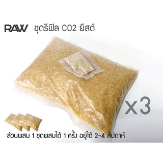 ชุดเติมคาร์บอนยีสต์ RAW CO2 Refill 3 ชุด