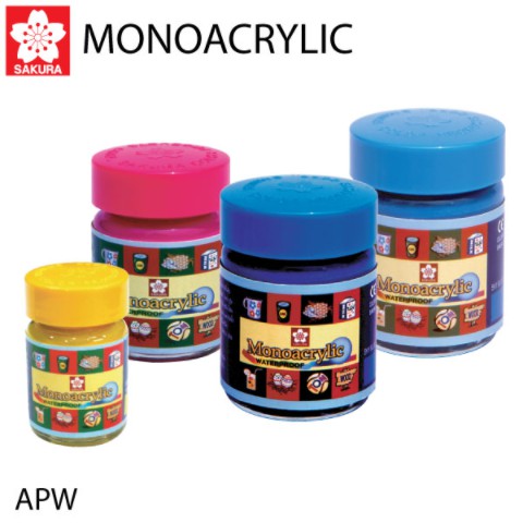 acrylic color sakura สีโมโนอะคริลิค ขวดเล็ก 15 ml สีอะครีลิค APW-15