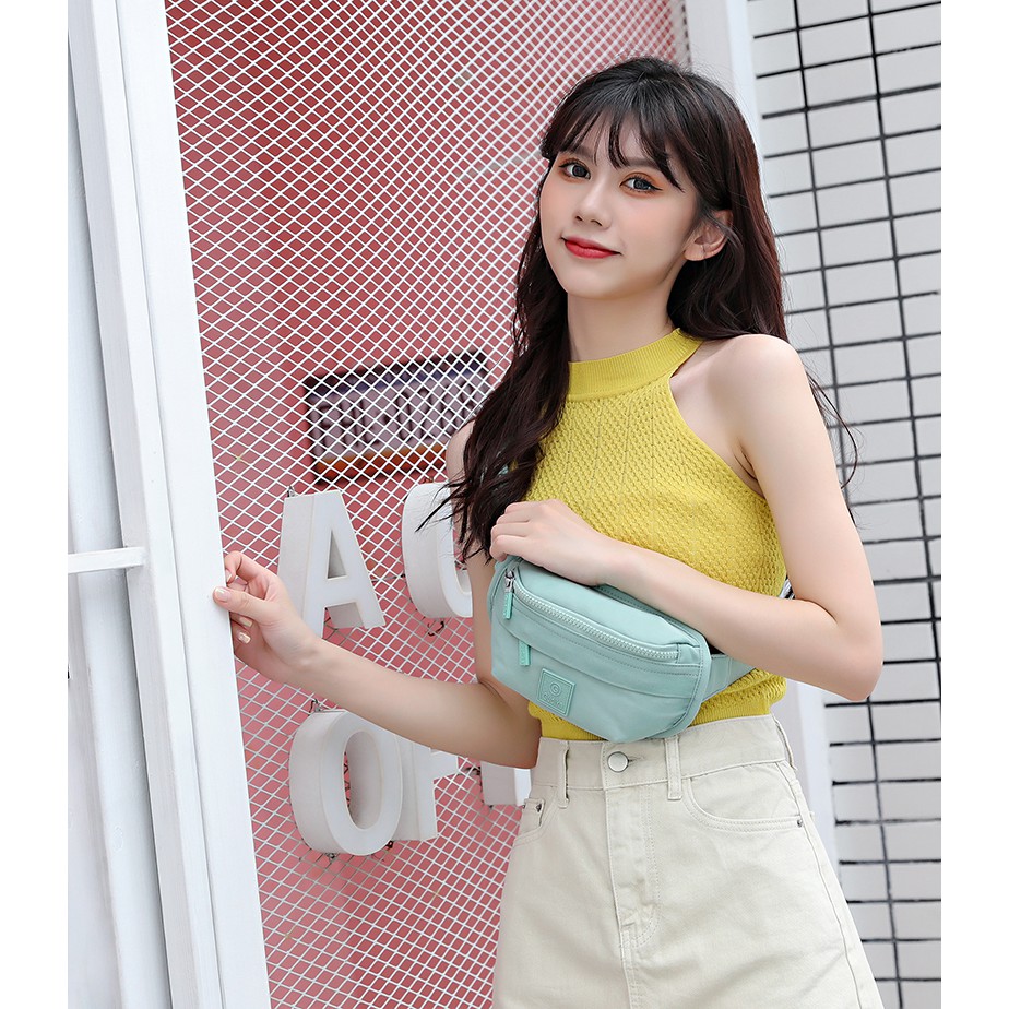 GUDIKA-พร้อมส่ง🔥 กระเป๋าคาดอก/คาดเอว รุ่นใหม่ 2021 ผู้หญิง แฟชั่น เกรดพรีเมี่ยม ผ้าไนลอน กันน้ำ100% รุ่น-5148