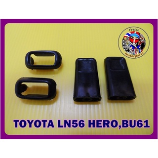 ปุ่มล็อคประตู TOYOTA LN56 HERO,BU61 (พร้อมขอบ) 1 คู่ สีดำ