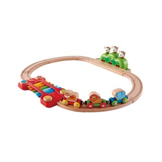 Hape - Music and Monkey Railway ของเล่นรถไฟ เซตรถไฟดนตรีและลิงจ๋อ 18m+