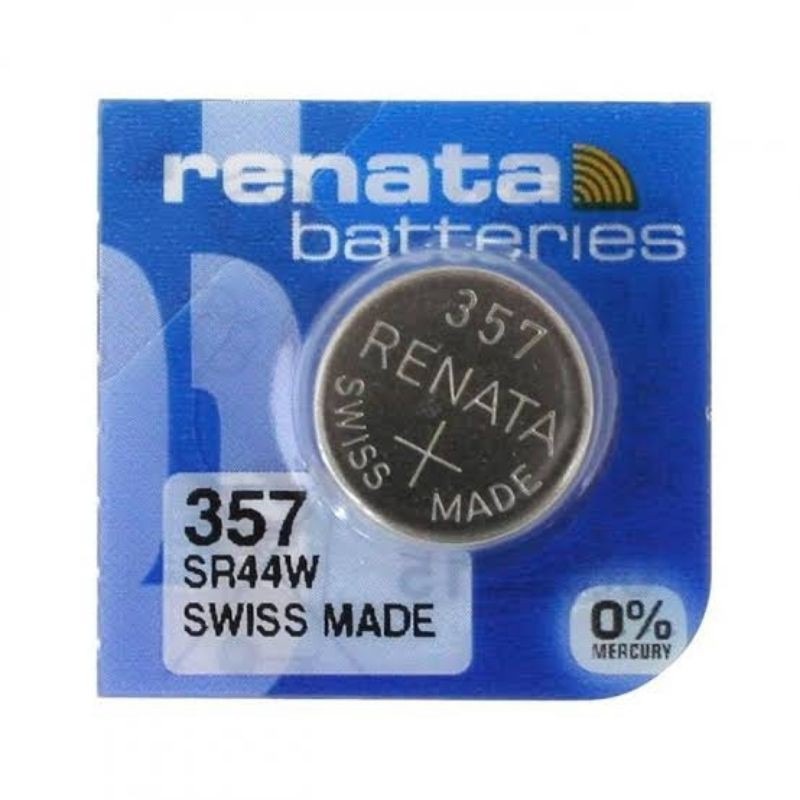 ถ่านกระดุม Renata SR44W, 357, SR41W, SR41, 392, SR1130S, 390 1.55V 1 ก้อน ของใหม่ ของแท้ สามารถออกใบ
