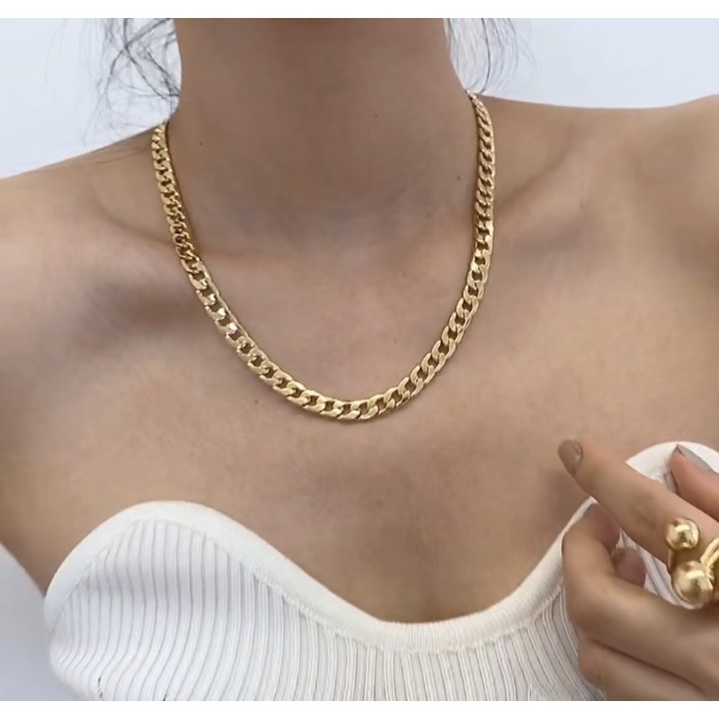 SALE สร้อยคอโซ่ ดาราเ สร้อยคอเดียวกัน 14k  chain Necklace