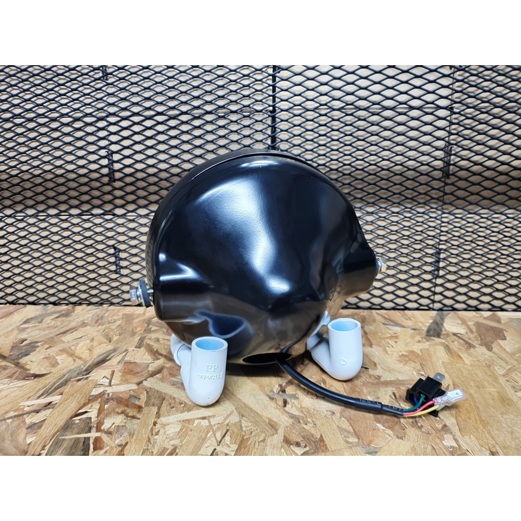 💥พร้อมส่ง💥 โคมเหล็ก 7 นิ้ว ใส่ไฟหน้าขนาด7 นิ้ว โคมแต่ง โคมไฟหน้า กรอบไฟหน้า Royal Enfield Triumph - รูปที่ 3