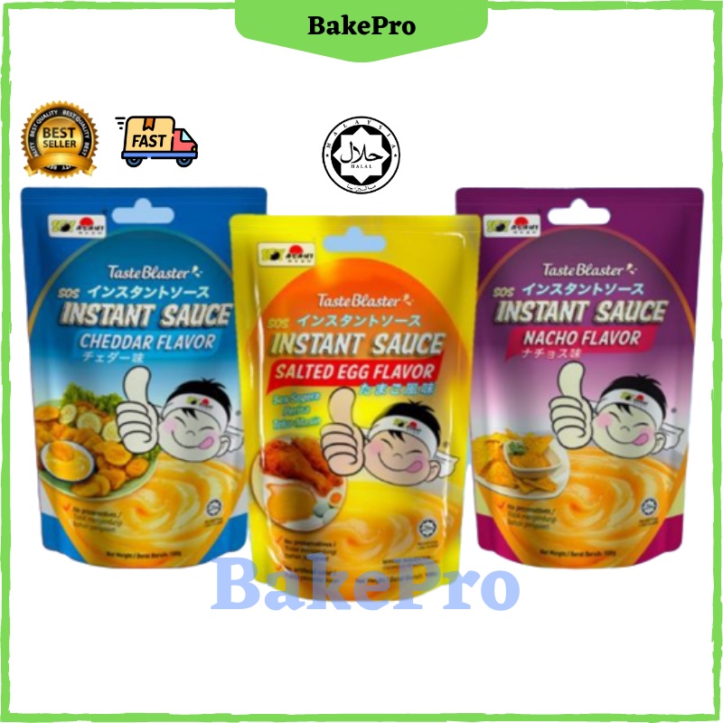 BakePro 100g Soy Asahi ซอสกึ่งสําเร็จรูปซอสไข่เค็ม Nacho ชีสซอส Cheddar Sauce Dressing Cheezy Wedges