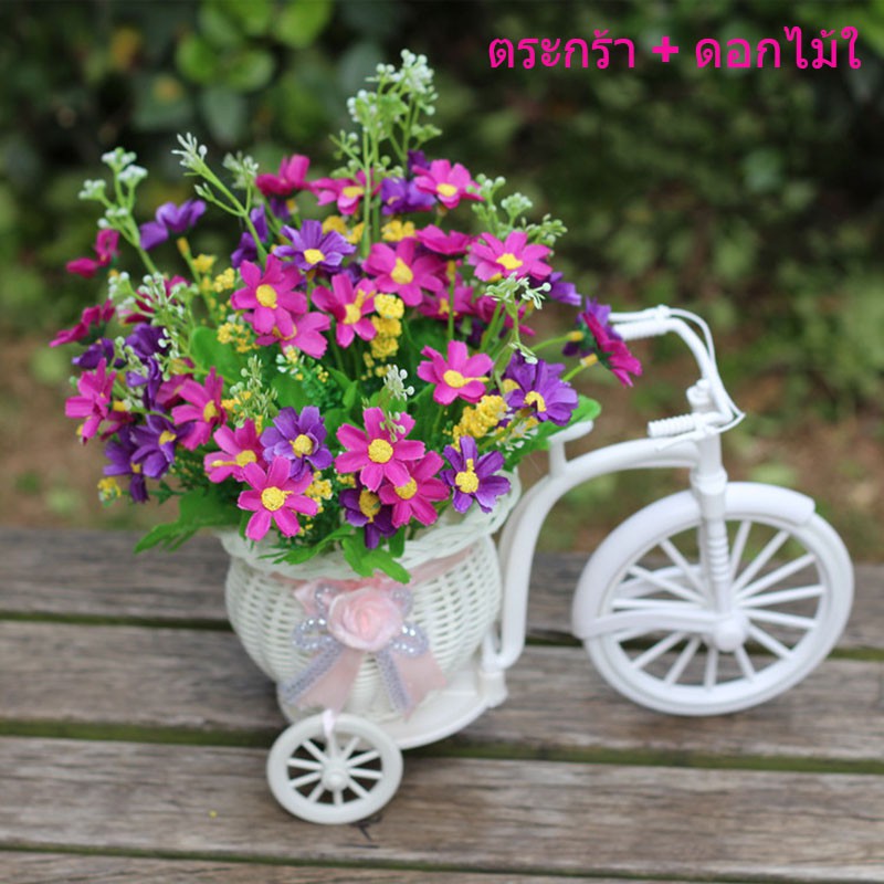 แจกันดอกกุหลาบประดิษฐ์สำหรับตกแต่งบ้าน