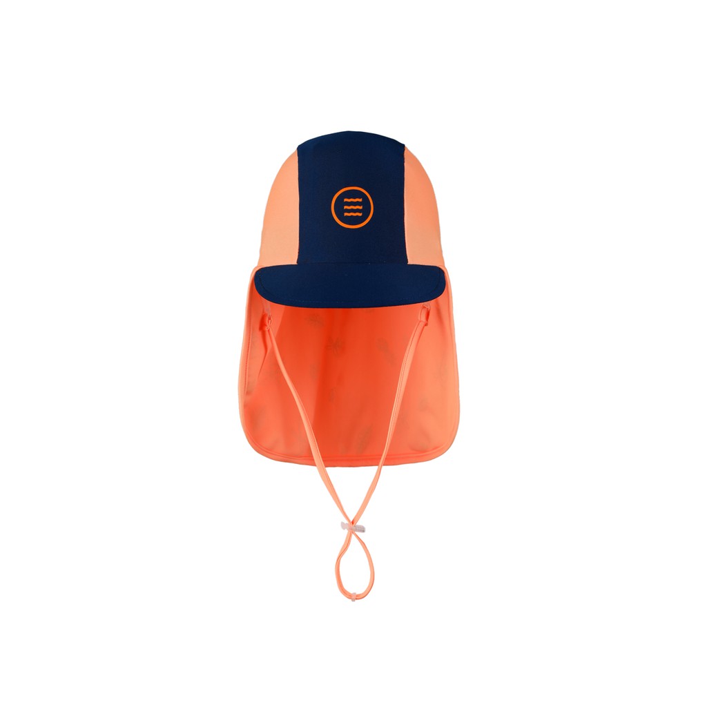 BARREL KIDS AQUA CAP V3 - NAVY PEACH - หมวกแก๊ปเด็กสำหรับกันแดด-3AH012K_H9NAOR