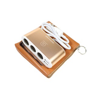 GuestShow WUWรุ่นC22 Car Charger 2in1หัวชาร์จในรถ2 USB 3000 mAh(Luxury Gold)