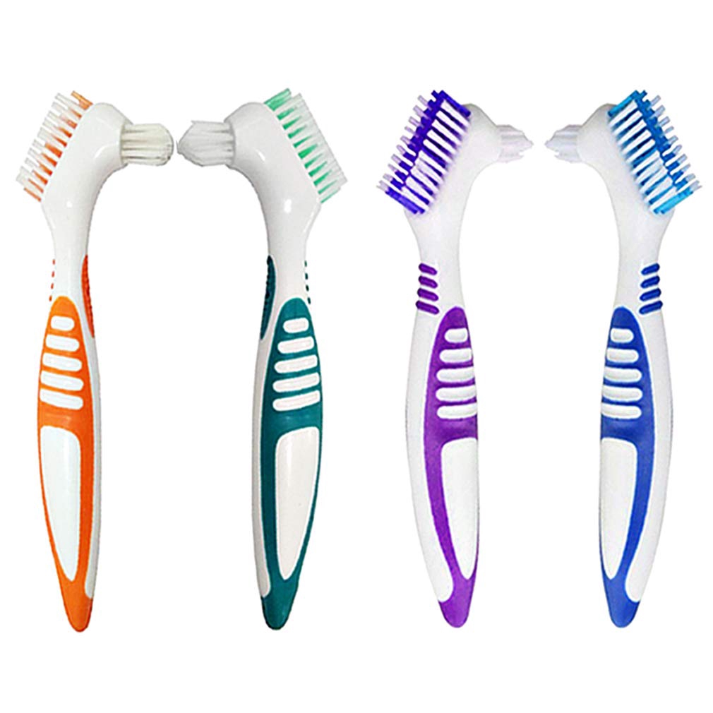 【พร้อมส่ง】ชุดแปรงทําความสะอาดฟันปลอม สุขอนามัย 3 ชิ้น