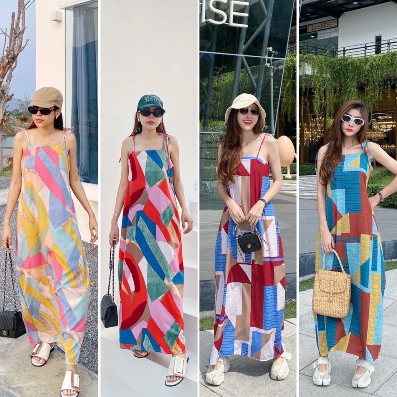 Yunaka เดรสยาว สายเดี่ยว Gotta maxi dress แม็กซี่เดรส