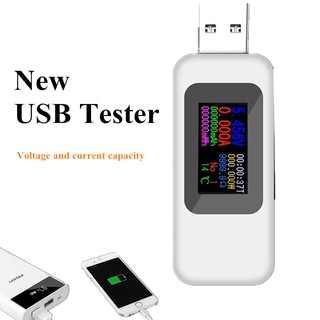 เครื่องวัดไฟฟ้า USB 9 in 1 Keweisi รุ่น KWS-MX18 USB tester DC Digital voltmeter amperimetro current voltage meter amp