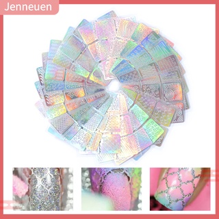 【JENN】สติกเกอร์ Pet ลายดอกไม้ สวยงาม สําหรับตกแต่งเล็บ DIY 1 ชุด