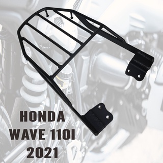 แร็คท้ายเวฟ110i รุ่นใหม่ ไฟLED 2021 ตะแกรงท้าย Honda wave110i 2021