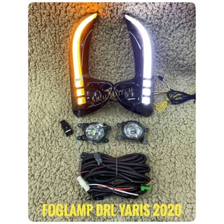 ไฟตัดหมอก ไฟเดไลท์ YARIS 2020 2021 2022 FOGLAMP DRL toyota yaris ativ 2020 ไฟเลี้ยววิ่ง ไฟหรี่ ไฟดรอป led