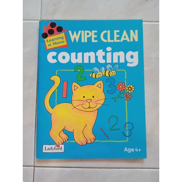 WIPE CLEAN counting. หนังสือแบบฝึกหัด มือสอง