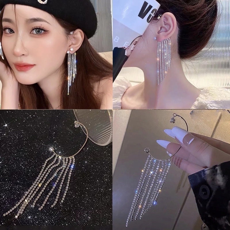 คล้องหูเพชรระย้า พร้อมส่ง (ระบุซ้ายขวาได้ค่ะ)