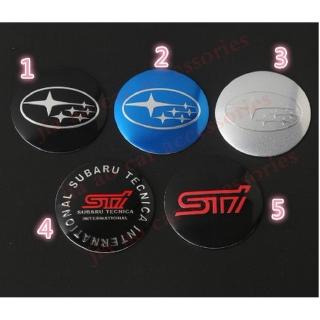 ฝาครอบดุมล้อรถยนต์ ลายตราสัญลักษณ์ 56.5 มม. สีดํา สําหรับ Black STI SUBARU LEGACY OUTBACK 4 ชิ้น