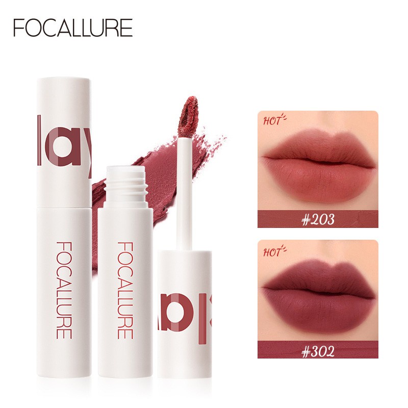 Focallure ลิปสติก เนื้อกำมะหยี่ น้ำหนักเบา