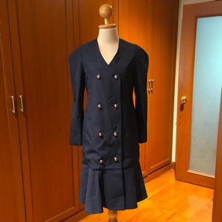 New Stylenanda coat navy สีน้ำเงินกรมท่ากระโปรงระบายทรงสวย freesize อก 34 เอว 28 สะโพก 38 ใส่สวยมากค่ะ ผ้าดีเว่อร์ไฮโซ