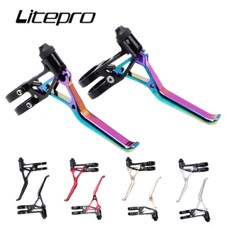 Litepro BMX ก้านเบรกจักรยาน CNC เบาพิเศษ 64 กรัม สําหรับ Brompton 14 16 20 นิ้ว