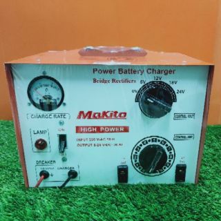 เครื่องชาร์จ,ชุดชาร์จ : MAKITO ตู้ชาร์ทแบตหูหิ้วสูง 30amp