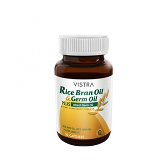 Vistra Rice Bran Oil Plus Wheat Germ Oil 40เม็ด