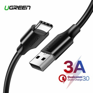 Ugreen (US287) USB 3A Type C Cable USB C Cable Fast Charging Fast Sync for Samsung S20 + Nintendo(Black/White)