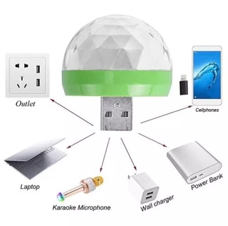 ไฟดิสโก้เทคUSB ควบคุมไฟด้วยเสียง LED Small magic ball 4W