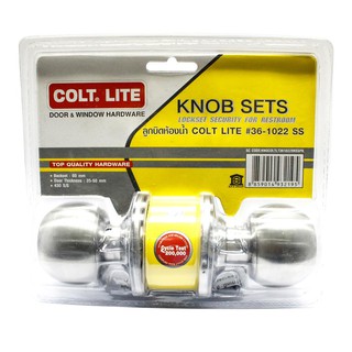 ลูกบิดห้องน้ำ COLT LITE 36-1022 สีสเตนเลส BATHROOM KNOB SET COLT LITE 36-1022 STAINLESS STEEL