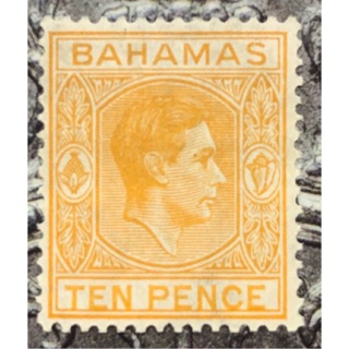 แสตมป์ BAHAMAHS TEN PENCE ไม่ใช้งาน