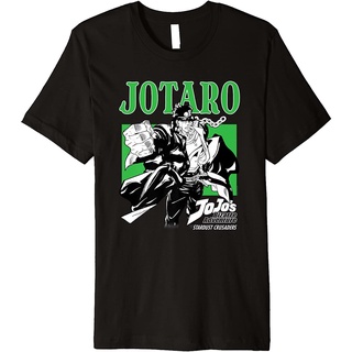 T-Shirtเสื้อยืดคอกลม แขนสั้น ผ้าฝ้ายแท้ พิมพ์ลายอนิเมะ jojos Bizarre Adventure JoJos Bizarre Adventure สไตล์ญี่ปุ่น สํา