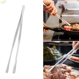 1 Pcs Kitchen Stainless Steel Tweezers Tong Long Cooking Tweezer Tongs 30*2 Cm