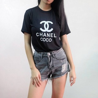 เสื้อยืด สกรีนลาย Chanelcoco ผ้าบางเบา ใส่สบาย