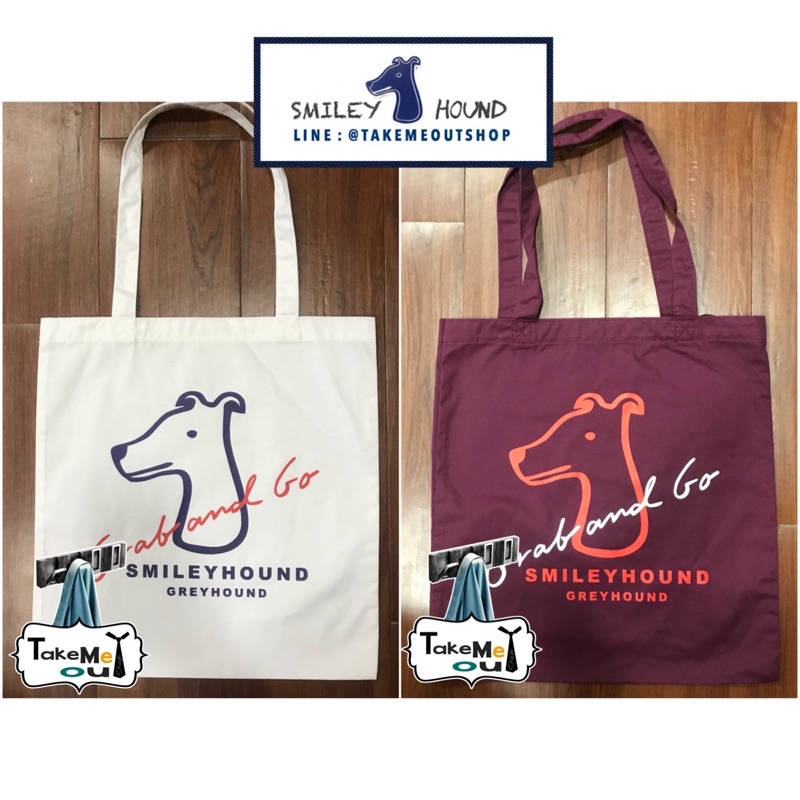 NEW SMILEYHOUND GRAB AND GO TOTE BAG