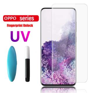 ฟิล์มกระจกนาโนฟิล์มกันรอยหน้าจอ UV Oppo Reno 8T 5G 6 5 4 Pro Find X 3 2