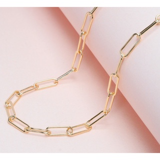 Grace Fine Jewelry สร้อยคอทอง 9K ลาย Paper Clip