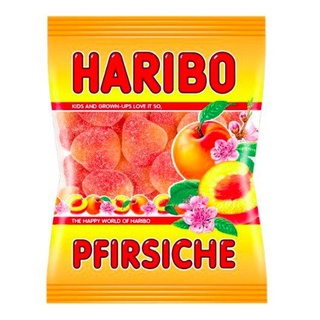 haribo Peirsiche Peach Gummies 200g. ฮาริโบ้