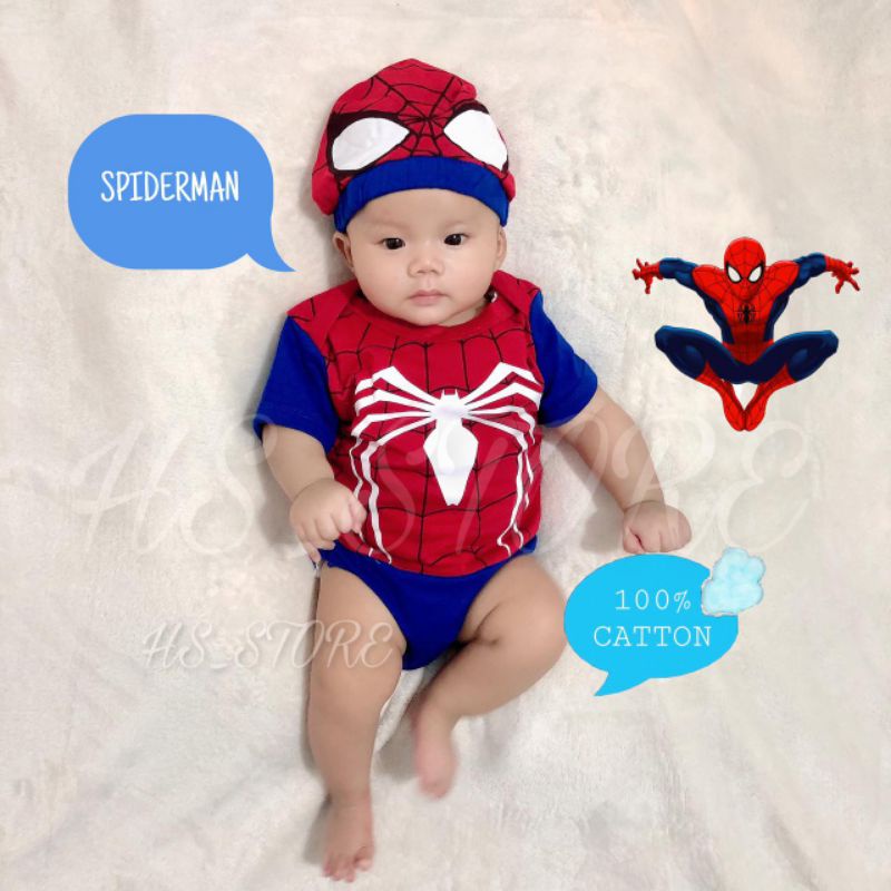 ! SPIDERMAN BABY JUMPER / เสื้อผ้าเด็ก / เสื้อผ้าเด็ก / BABY JUMPER / BABY COSTUME!