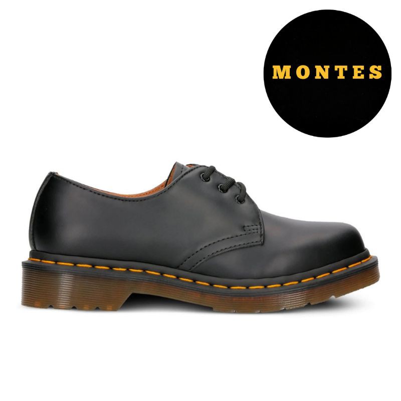 DR MARTENS Dr. Dr. Martens 1461 BLACK SMOOTH 3 รองเท้า สีดํา ของแท้