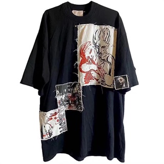 {Rabbit.b} เสื้อยืดแขนสั้น พิมพ์ลาย remake Dark Punk 1of1 สําหรับผู้ชาย ผู้หญิง