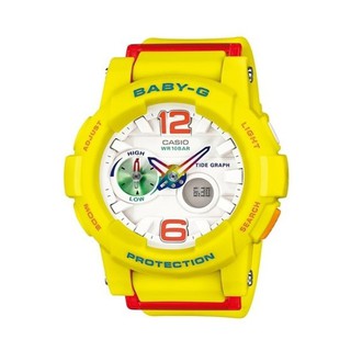 Casio Baby-G นาฬิกาข้อมือผู้หญิง สีเหลือง สายเรซินรุ่นBGA-180-9BDR